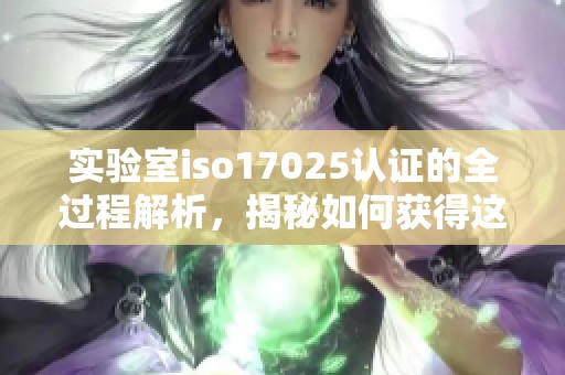 实验室iso17025认证的全过程解析，揭秘如何获得这一重要认证